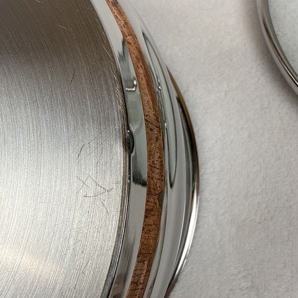 Emeril 8 Inch Stainless Steel Copper Core Saute Frying Pan With Lid Tall Sides - Picture 5 of 8